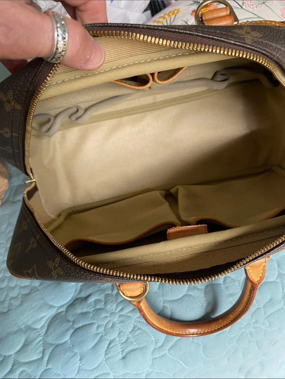 Louis Vuitton Monogram Deauville  with Vachetta Trim